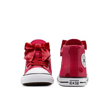 Converse Chuck Taylor All Star Toddler Girls Bow Easy On High-Top Sneakers