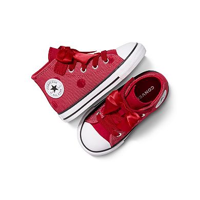 Converse Chuck Taylor All Star Toddler Girls Bow Easy On High-Top Sneakers
