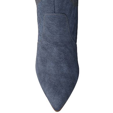 Journee Laramie Women's Stiletto Knee-High Embroidered Boots