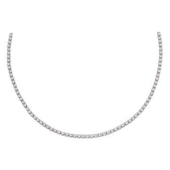 Eden By Adina Eden Cubic Zirconia Thin Tennis Choker Necklace