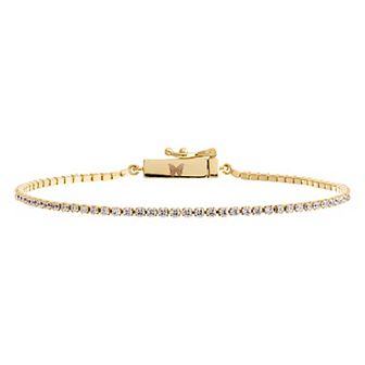 Eden By Adina Eden Cubic Zirconia Classic Thin Tennis Bracelet