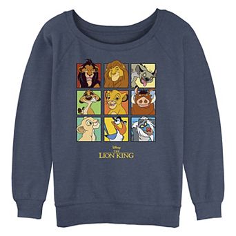 Disney's The Lion King Character Square Self Portraits Juniors' Graphic Pullover
