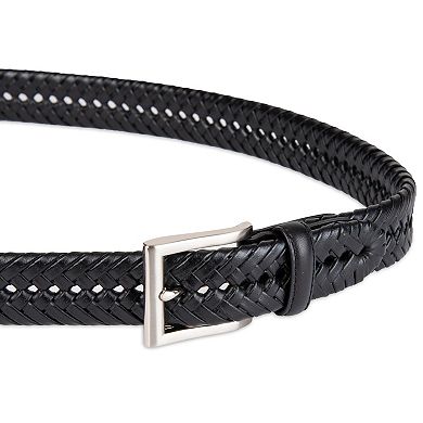 Croft & Barrow® Basket Weave Faux-Leather Belt