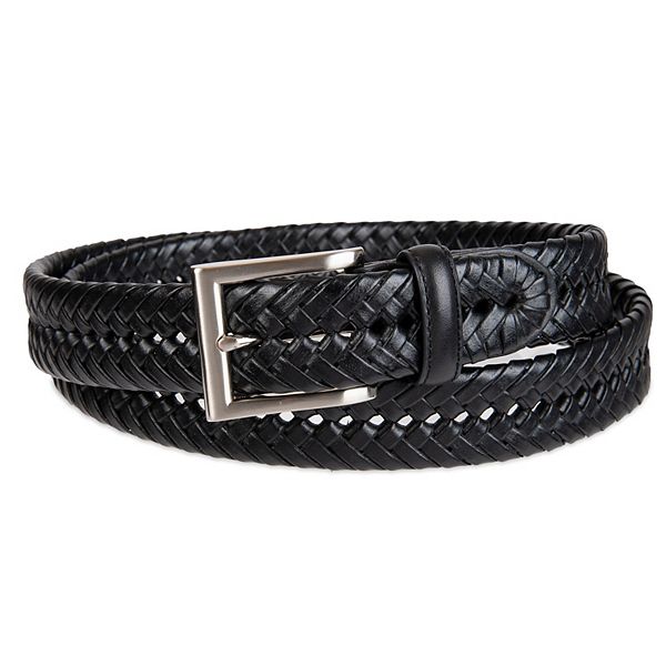 Croft & Barrow® Basket Weave Faux-Leather Belt