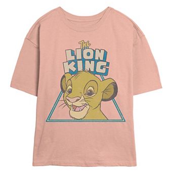 Disney's The Lion King Young Simba Self Portrait Juniors' Skimmer Graphic Tee