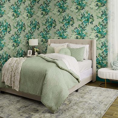 Nicole Miller Botanic Sage Peel & Stick Wallpaper