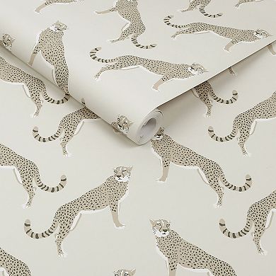 Nicole Miller Guepardo Ochre Peel & Stick Wallpaper