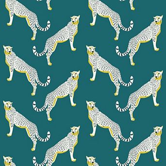 Nicole Miller Guepardo Ochre Peel & Stick Wallpaper
