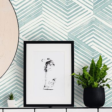 Nicole Miller Geo Movement Clay Peel & Stick Wallpaper
