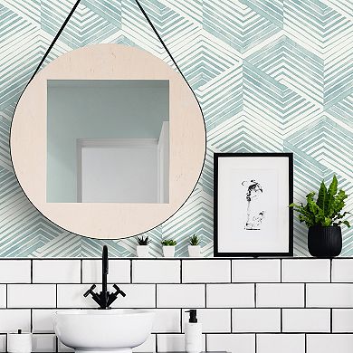 Nicole Miller Geo Movement Clay Peel & Stick Wallpaper