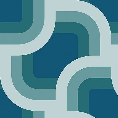 Nicole Miller Retro Geo Black Peel & Stick Wallpaper