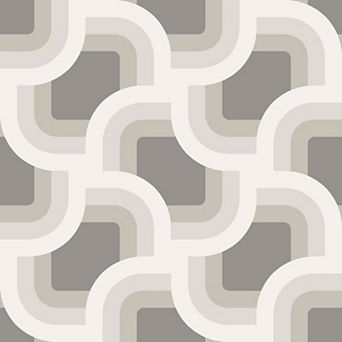 Nicole Miller Retro Geo Black Peel & Stick Wallpaper