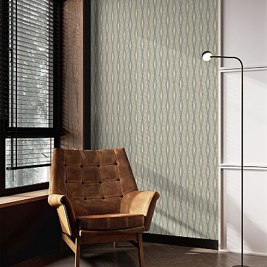 Nicole Miller Hard Edge Ogee Clay Peel & Stick Wallpaper
