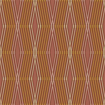 Nicole Miller Hard Edge Ogee Clay Peel & Stick Wallpaper