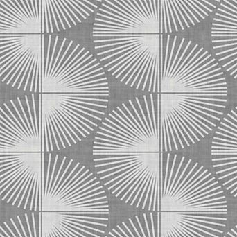 Nicole Miller Fluted Geo Smoke Peel & Stick Wallpaper