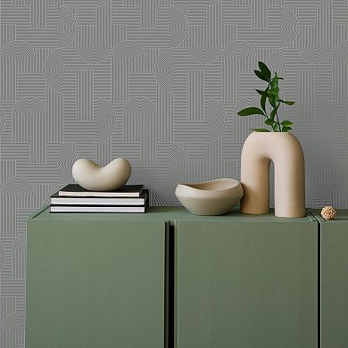 Sublime Mindful Living Navy Wallpaper