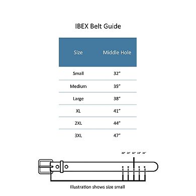 Ibex England Men's Casual 35mm Belt with Double Loop Keeper