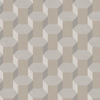Sublime Vintage Geometrics Neutral Wallpaper