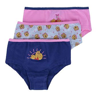 Textiel Trade Girl's Winnie The Pooh Assorted Briefs (3 Pack)
