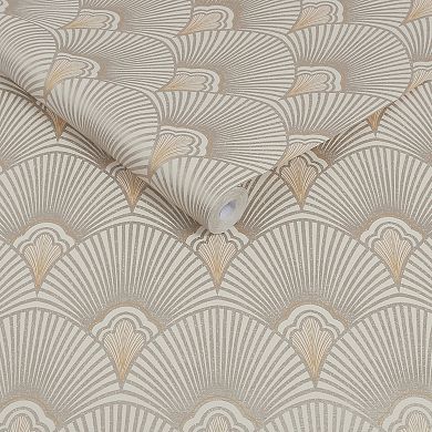 Sublime Art Deco Black and Gold Wallpaper