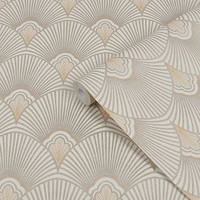 Sublime Art Deco Black and Gold Wallpaper