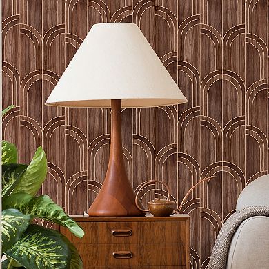 Sublime Modella Wood Black Wallpaper