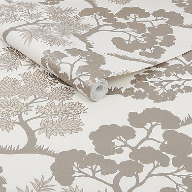 Sublime Trees Ochre Wallpaper