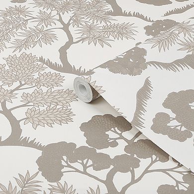 Sublime Trees Ochre Wallpaper