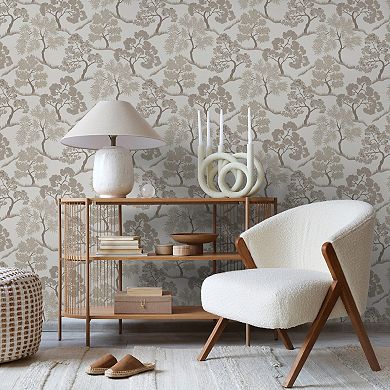 Sublime Trees Ochre Wallpaper