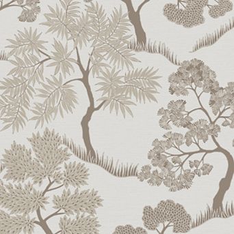 Sublime Trees Ochre Wallpaper
