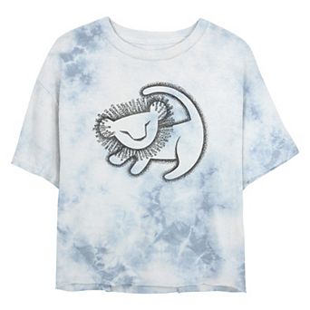 Disney's The Lion King Simba Wall Paint Juniors' Cropped Graphic Tee