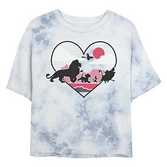Disney's The Lion King Hakuna Matata Love Walk Juniors' Cropped Grapic Tee
