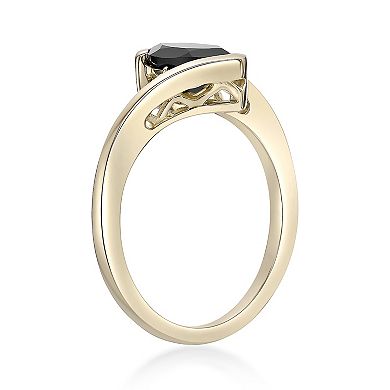 Gemminded 10k Gold Onyx & Diamond Accent Ring