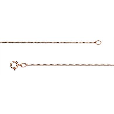 Gemminded 10k Rose Gold Morganite & 1/6 Carat T.W. Diamond Pendant Necklace
