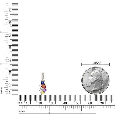 Gemminded 10k Gold Multicolor Sapphire Pendant Necklace