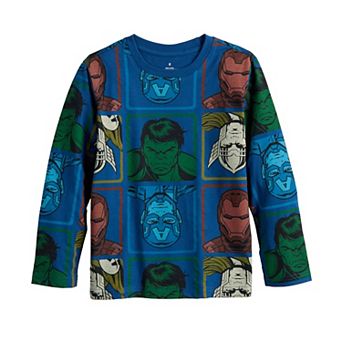 Boys 4-12 Jumping Beans® Marvel Avengers Character Squares Long Sleeve Graphic Tee