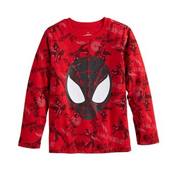 Boys 4-12 Jumping Beans® Marvel Spider-Man Mask Miles Morales Long Sleeve Graphic Tee