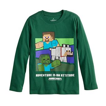 Boys 4-12 Jumping Beans® Minecraft Adventure Is An Attitude Long Sleeve Graphic Tee