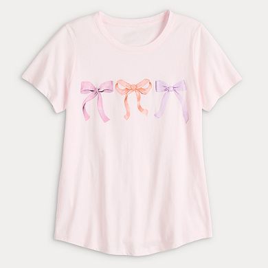 Women's Coquette Bow Lineup Graphic Tee