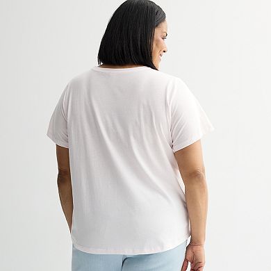 Plus Size Coquette Bow Lineup Graphic Tee