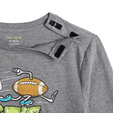 Boys 8-20 Tek Gear® Adaptive Essential Graphic Long Sleeve Tee