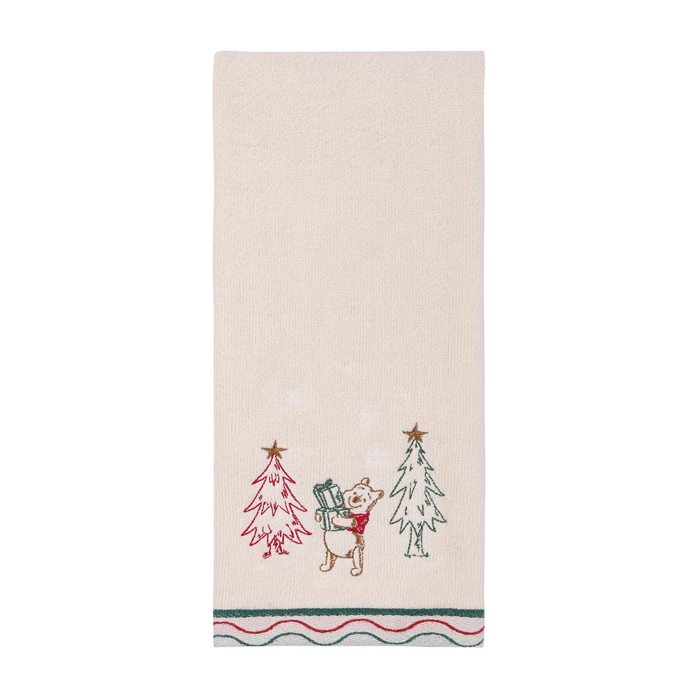 St. Nicholas Square® Disney's Winnie the Pooh Festive Forest Hand Towel — free download