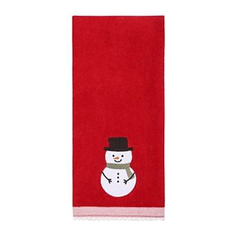 St. Nicholas Square® Pom Pom Snowman Hand Towel