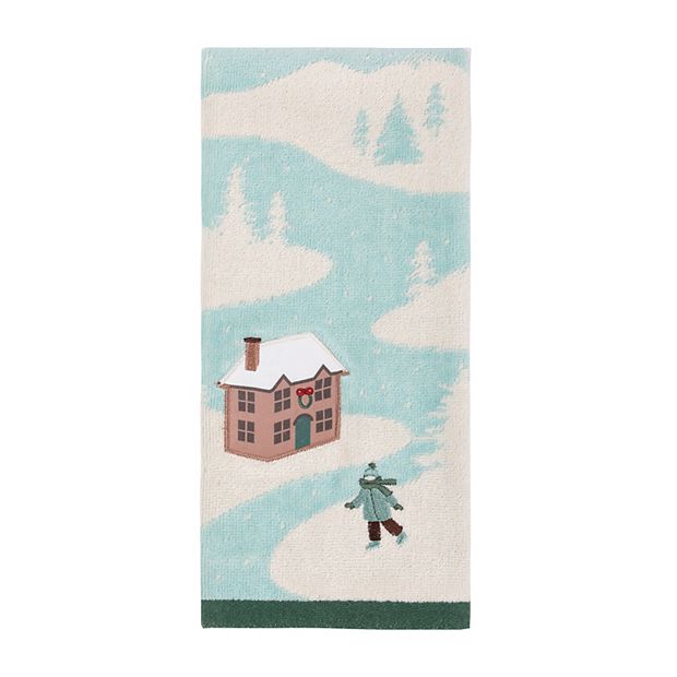St. Nicholas Square® Winter Scene Bath Hand Towel