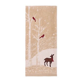 St. Nicholas Square® Deer & Cardinal Hand Towel