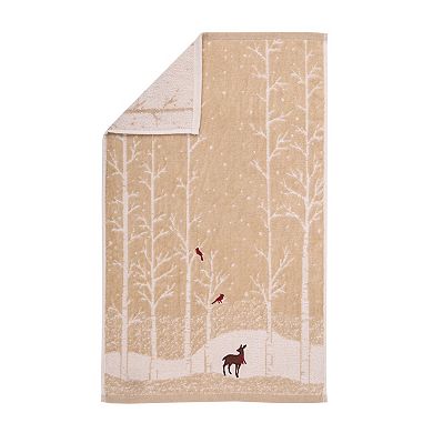 St. Nicholas Square® Deer & Cardinal Hand Towel