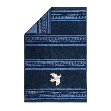 St. Nicholas Square Hanukkah Dove Hand Towel