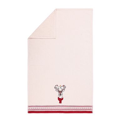 St. Nicholas Square Deer With Lights Hand Towel