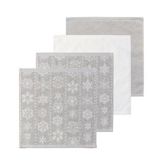 St. Nicholas Square® 4 pc Snowflake Washcloth Set