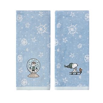 St. Nicholas Square® Peanuts Snow Hand Towels 2 pk